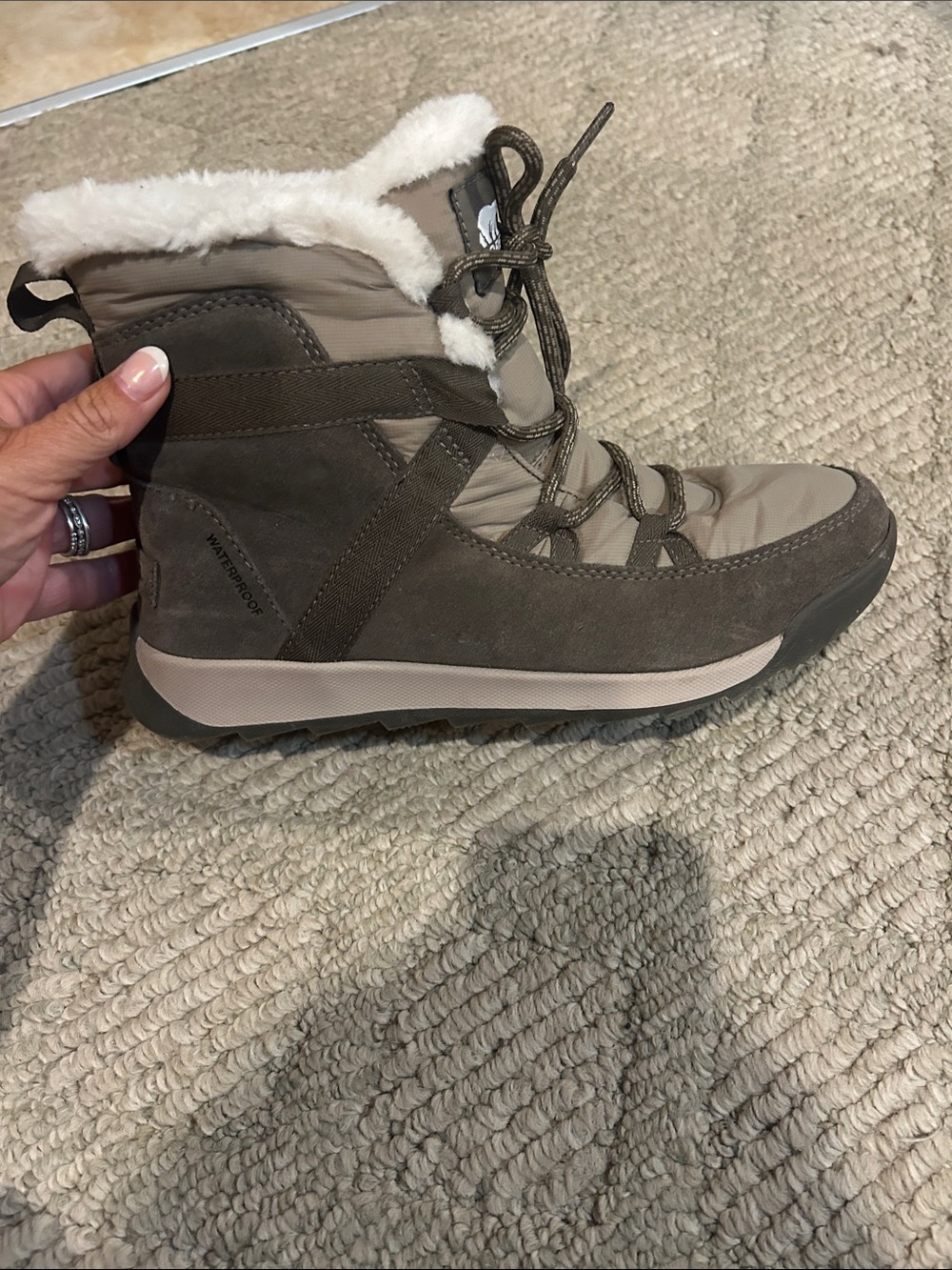 Sorel Women's Winter Lace-Up Boot in Gray - Picture 8 of 13